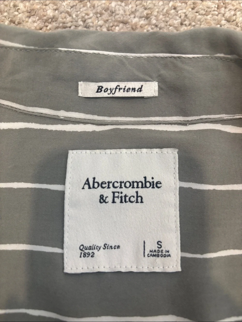 Abercrombie & Fitch Striped Button-Front Blouse - Picture 2 of 3